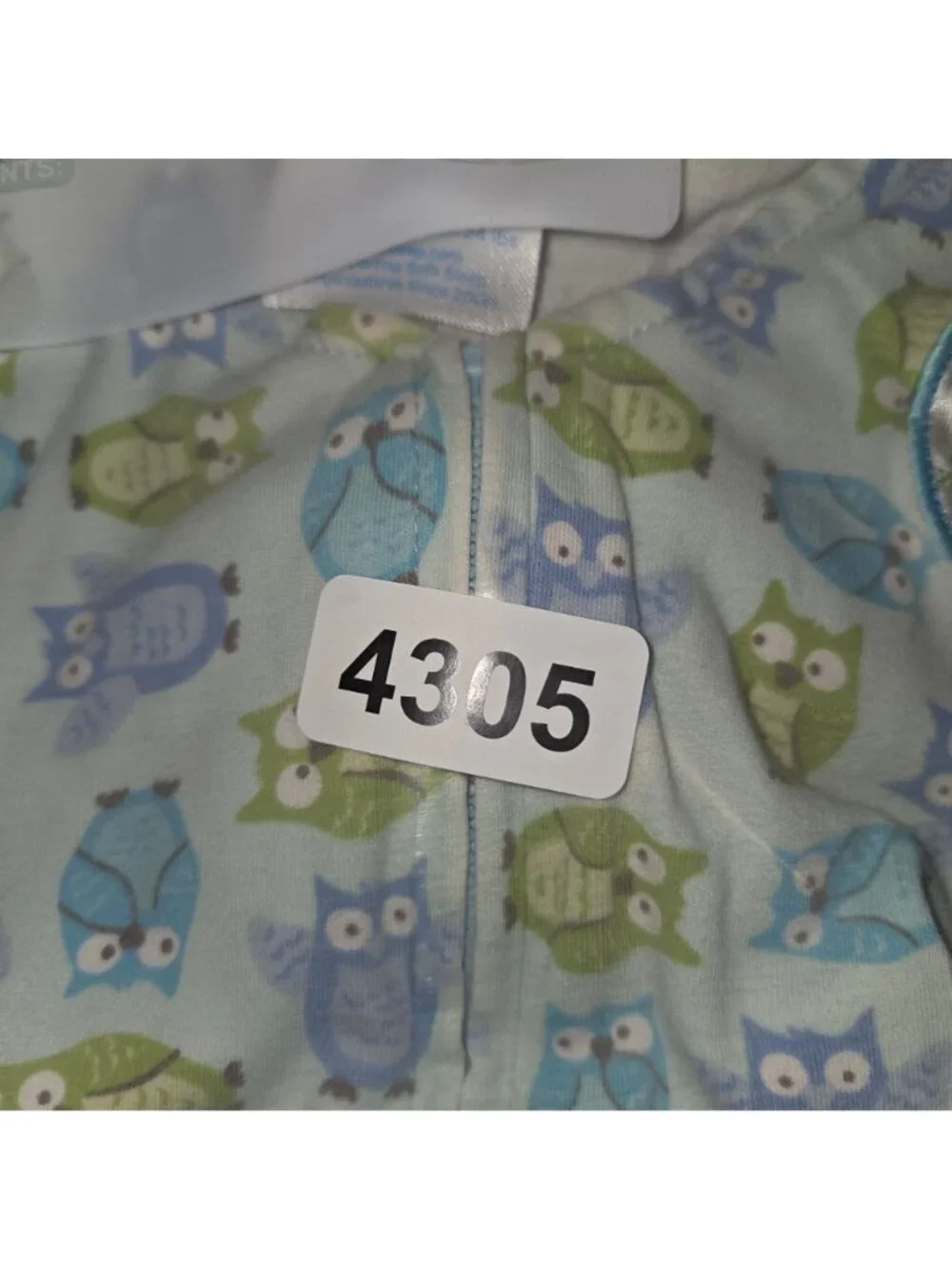 Halo SleepSack M Baby Wearable Blanket Owl Print Blue/Green 4305